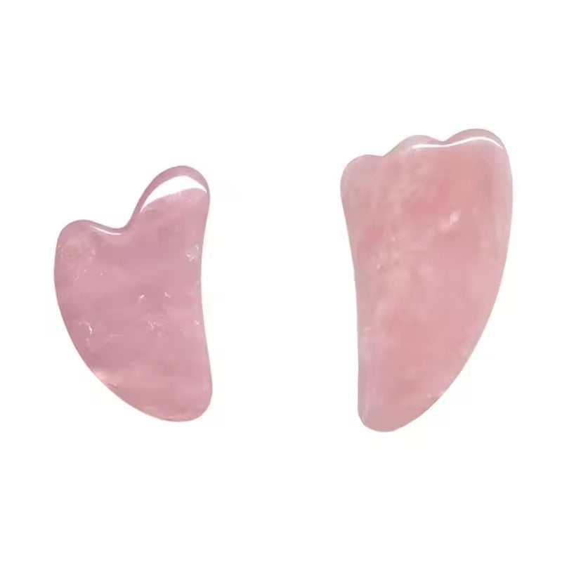 Rose Quartz Face Roller and Guasha Set